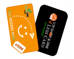 VIP Shop & Dine 4Less Card for 4 people PLUS - FREE eSIM All Access Pass (Airtime Plan not included)